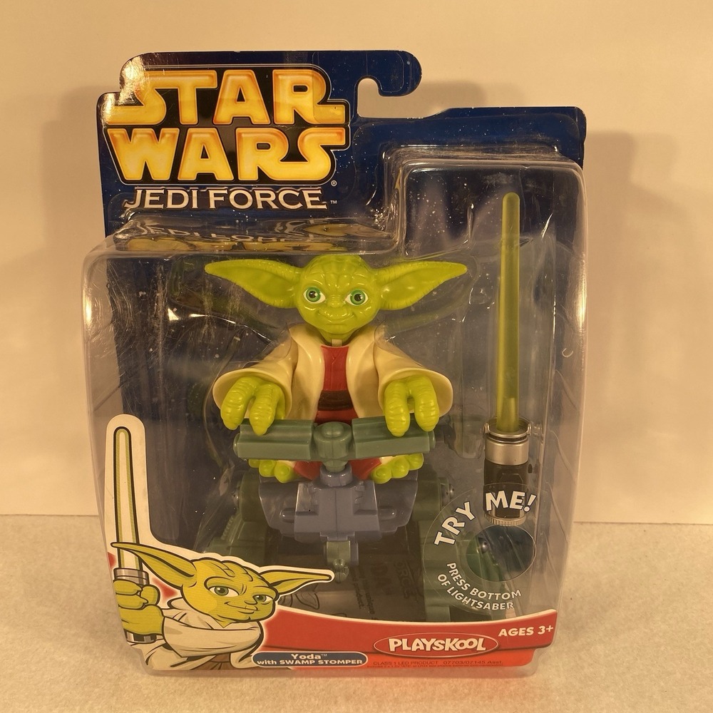 Star Wars Playskool Jedi Force Yoda with Swamp Stomper 2004 Hasbro NEW Sealed